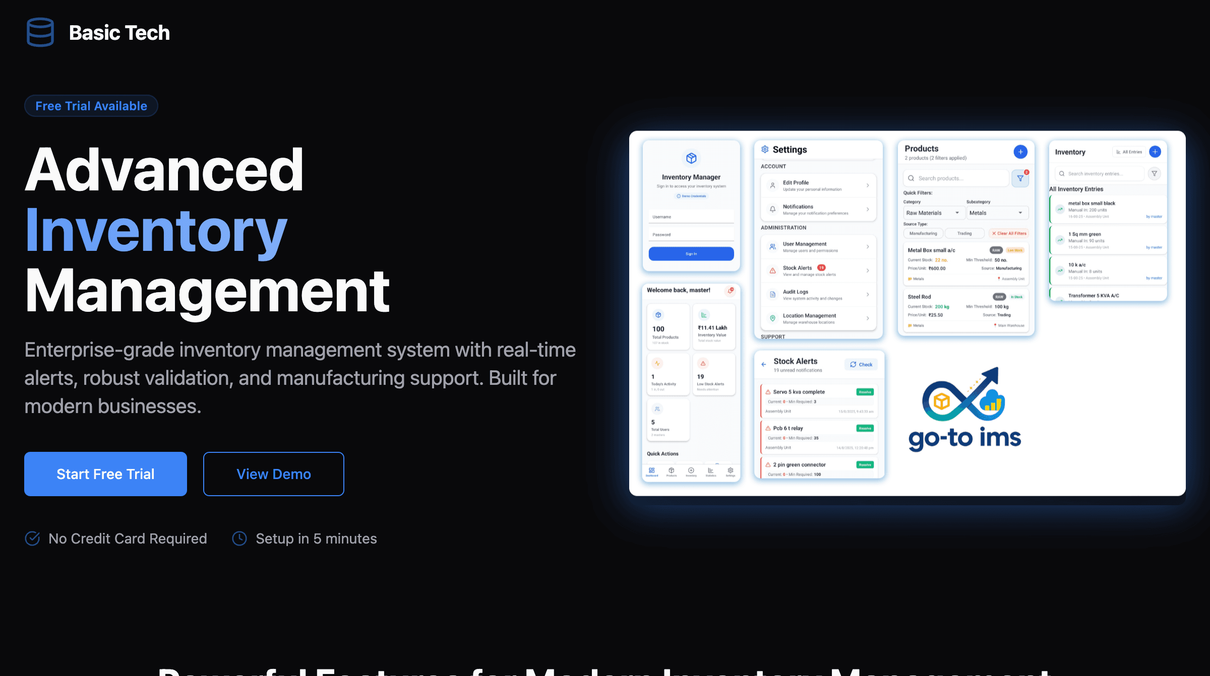 Multi-Tenant Inventory Management
