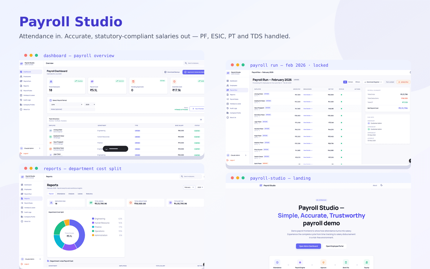 Payroll Studio — Payroll & HR