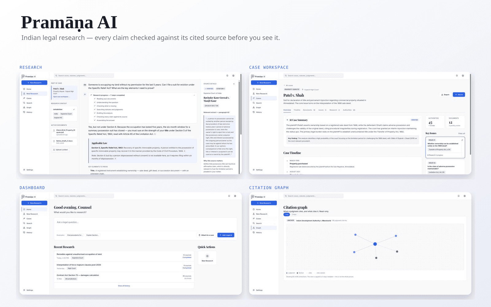Pramāṇa AI — Indian Legal Intelligence
